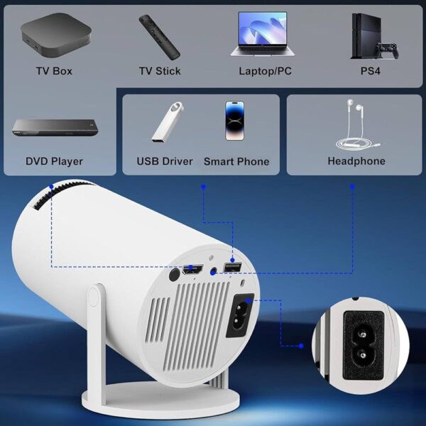 WIFI 6 Wireless Smart Projector - Image 3